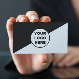 Minimalistisk Logotyp för svartvit diagnostik Visitkort