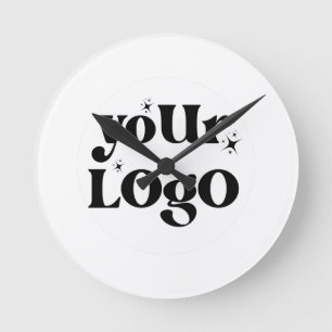 Minimalistisk Logotyp - företag Rund Klocka