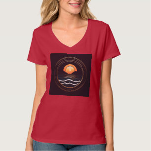 Minimalistisk Logotyp i Montastrand - Havsvattende T Shirt