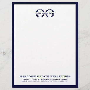Minimalistisk Logotyp Letterhead Brevhuvud