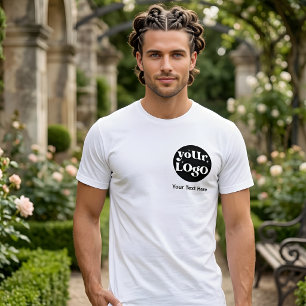 Minimalistisk logotyp och text näringsliv t shirt