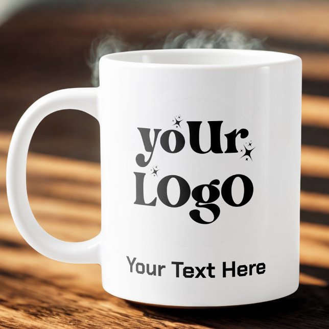 Minimalistisk Logotyp och textverksamhet Jumbo Mugg (Skapare uppladdad)