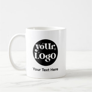 Minimalistisk Logotyp och textverksamhet Kaffemugg