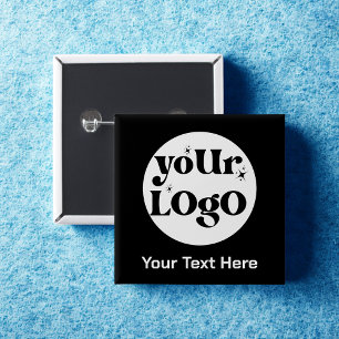 Minimalistisk Logotyp och textverksamhet Knapp