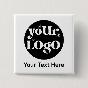Minimalistisk Logotyp och textverksamhet Knapp