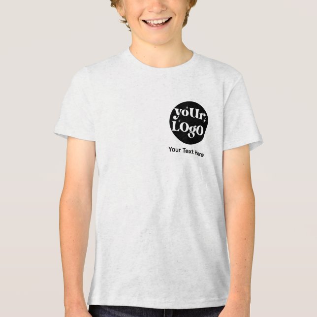 Minimalistisk Logotyp och textverksamhet T Shirt (Framsida)