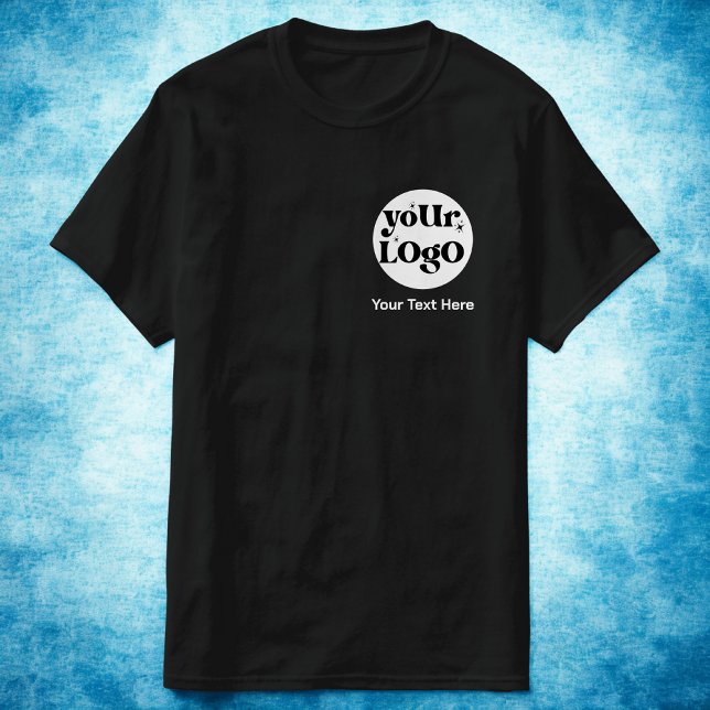 Minimalistisk Logotyp och textverksamhet T Shirt (Skapare uppladdad)