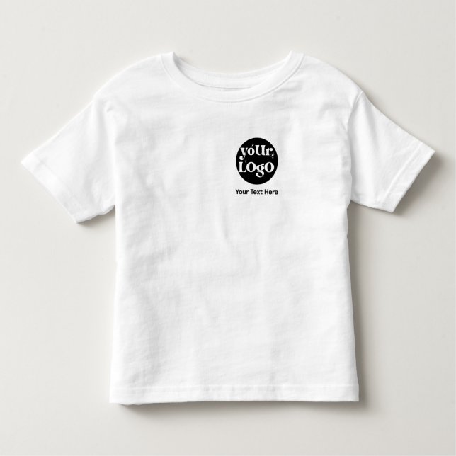 Minimalistisk Logotyp och textverksamhet T Shirt (Framsida)