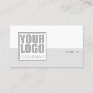 Minimalistisk Logotyp och vit linje Visitkort