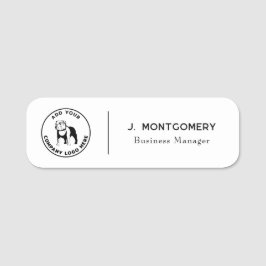Minimalistisk Logotyp - teknisk personal Namnbricka