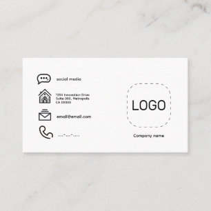 Minimalistisk Logotyp Visitkort