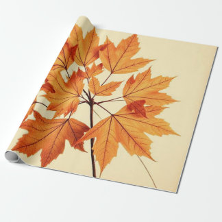 Minimalistisk lönnlövskonst – Botaniskt tryck Presentpapper