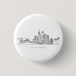 Minimalistisk Los Angeles Skyline Illustration Knapp