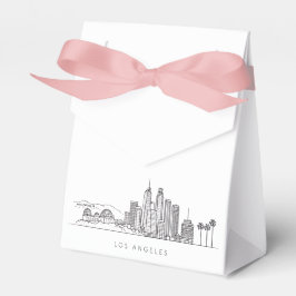 Minimalistisk Los Angeles Skyline Illustration Presentaskar