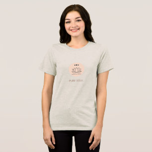 Minimalistisk Lotusblomma Anpassad Namn Yoga T-Shi T Shirt