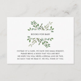 Minimalistisk lövverk | Förfrågan om bebisshowerbo Tilläggskort