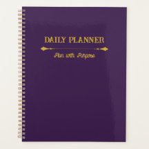 Minimalistisk Loyal Plum Guld Planerare