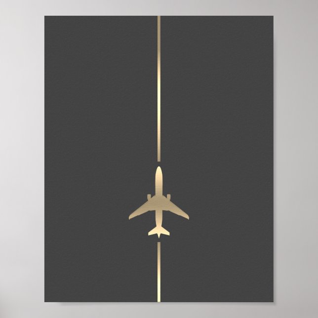 Minimalistisk luftfart poster (Framsidan)