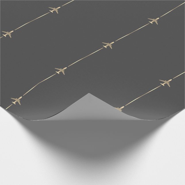 Minimalistisk luftfart presentpapper (Hörn)