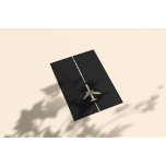 Minimalistisk luftfart reklamblad<br><div class="desc">Minimalistisk Flyer med guld-flygplansvektorbild.</div>
