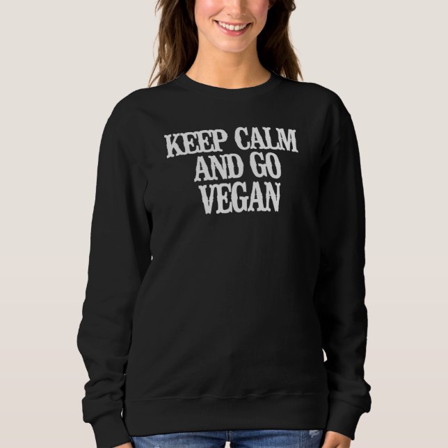 Minimalistisk Lugn av Behålla och gå Vegan T Shirt (Framsida)
