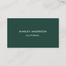 Minimalistisk Luxury Boutique Emerald Grönt Visitkort