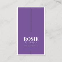 Minimalistisk Luxury Boutique Lila/White