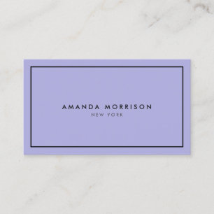 Minimalistisk luxury Boutique Rosa/Periwinkle Visitkort