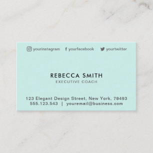 Minimalistisk Luxury Boutique Sage Visitkort