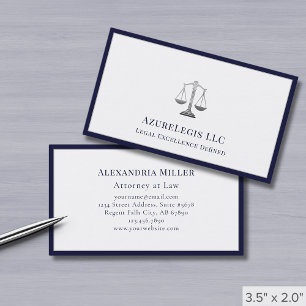 Minimalistisk luxury Legal-service Visitkort
