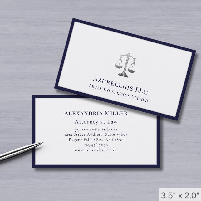 Minimalistisk luxury Legal-service Visitkort (Skapare uppladdad)