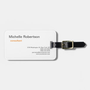 Minimalistisk Luxury Premium Linen Black White Pla Bagagebricka