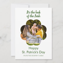 Minimalistisk lycklig klöver st. Patricks dag Foto