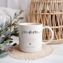 Minimalistisk Lycklig Mors dag Mugg