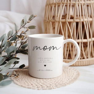Minimalistisk Lycklig Mors dag Mugg