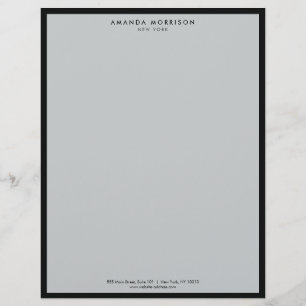 Minimalistisk lyx Boutique Black/Grått Brevhuvud