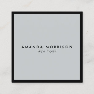 Minimalistisk lyx Boutique Black/Grått Fyrkantigt Visitkort
