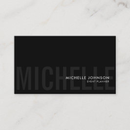 Minimalistisk lyx Boutique Black/White Visitkort