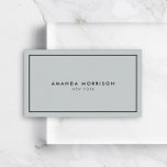 Minimalistisk lyx Boutique Grått/Black Visitkort<br><div class="desc">En elegant och förfinad design höjer ditt namn eller ditt företag namn genom minimal och modern formatering. Det tunna svarta gräns är baserat på grått-bakgrund till ge och en lyxkänsla för detta klassiska affärskort-designmall. © 1201AM-KREATIV</div>