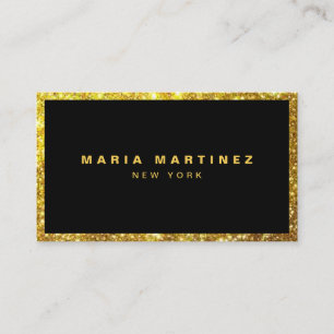 Minimalistisk lyx Boutique Guld/Black Visitkort