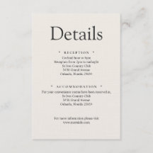 Minimalistisk Lyx Detaljer Kort