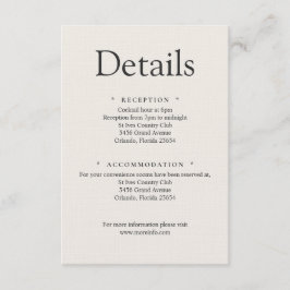 Minimalistisk Lyx Detaljer Kort