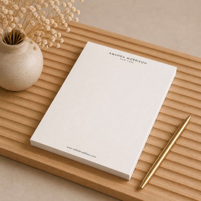 Minimalistisk lyx Elfenben  Anteckningsblock (Skapare uppladdad)