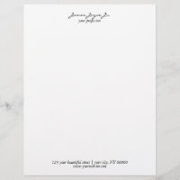 Minimalistisk lyx för modern handskriven Snyggt