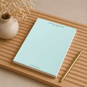 Minimalistisk Lyx Mint Anteckningsblock