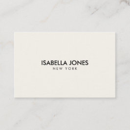 Minimalistisk Lyxig Boutique Elfenben Visitkort