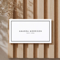 Minimalistisk Lyxig Boutique Vit/Svart
