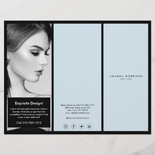 Minimalistisk Lyxig Broschyr i Svart/Blått för But Reklamblad