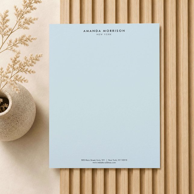 Minimalistisk Lyxig Butik Blå Brevhuvud (Skapare uppladdad)