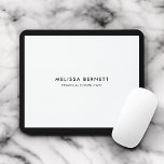 Minimalistisk lyxvit musmatta<br><div class="desc">Öka arbetsytan med en muspekare för personlig som kombinerar stil och funktioner. Den här musslan är utformad för att återspegla din unika personlighet och har ditt namn som ett framträdande namn som visas med fet, geometrisk sans serif-typsnitt, och skapar det som en stående biet på vilket skrivbord som helst. Under...</div>